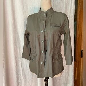 Chico's Khaki Utility Jacket size Small